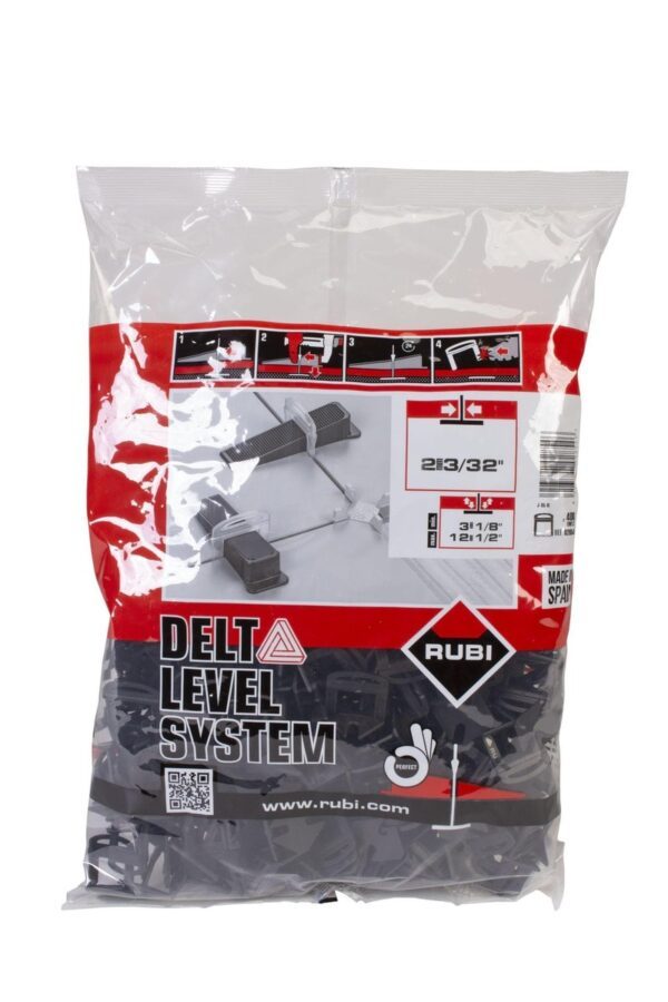 Spony 2 mm leveling system Delta Rubi 400 ks R2854