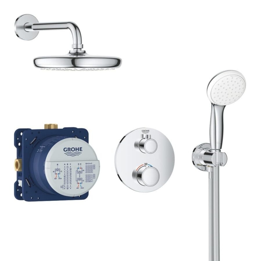 Sprchový systém Grohe Grohtherm včetně podomítkového tělesa chrom 34727000