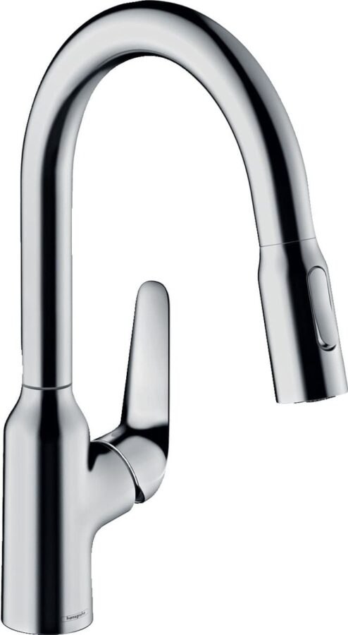 Dřezová baterie Hansgrohe Focus s vytahovací sprškou chrom 71862000